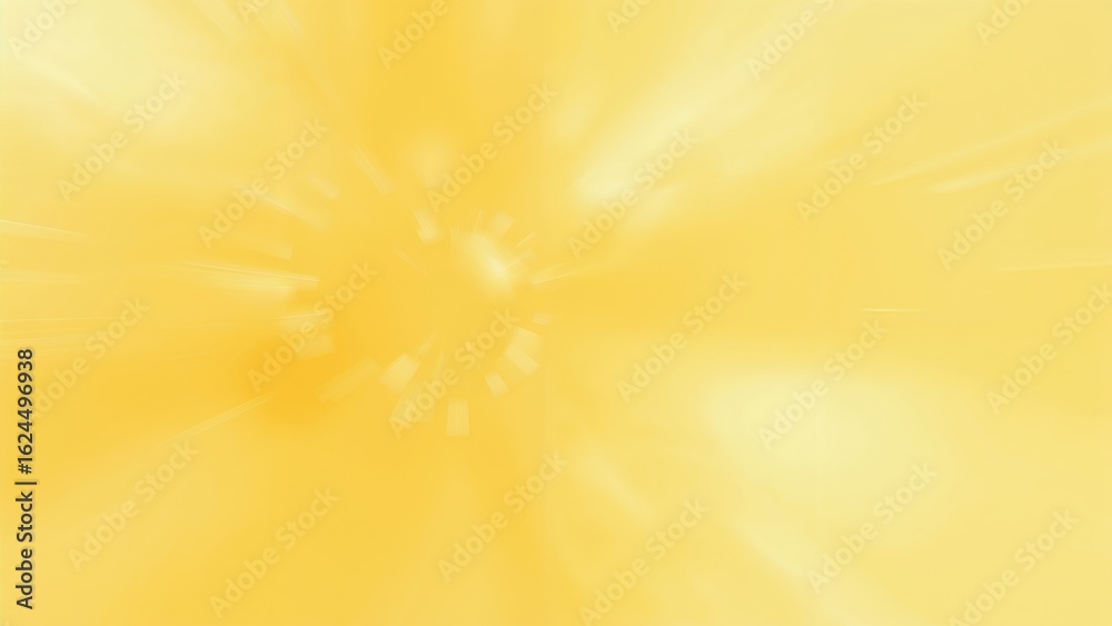 Poster yellow and white abstract radial blur background for versatile applications