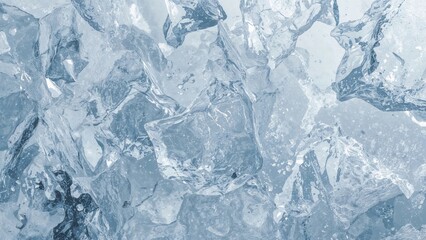 Obraz premium Winter-inspired icy surface with abstract frost textures