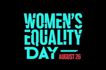 Obraz premium Women's equality day banner