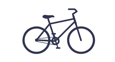 Fototapeta premium Bicycle illustration on a white background, use for logos or other design