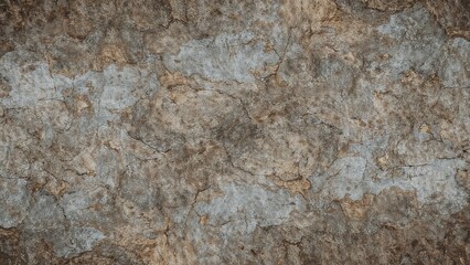 Aged cement paint on a rough, abstract wall surface