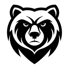 Stylized Jungle Tiger with Angular Fur Patterns and Confident Expression on Dark Badge