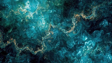 Fototapeta premium Colorful abstract backdrop featuring water and forest elements