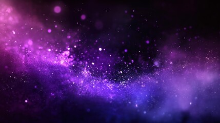 Fototapeta premium Vivid Purple Blue Glitter Particle Background with Bright Sparkles for Digital Design
