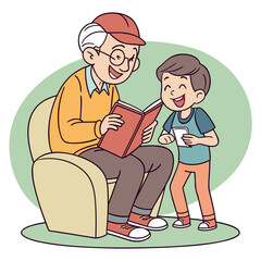 grandfather and grandson