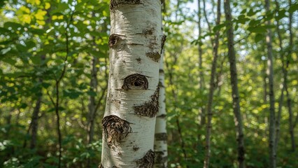 Nature-inspired earrings featuring budding birch branches in greenery