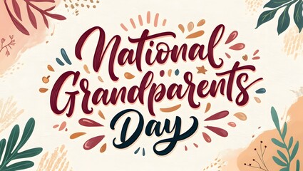 Obraz premium Love for grandparents on this day