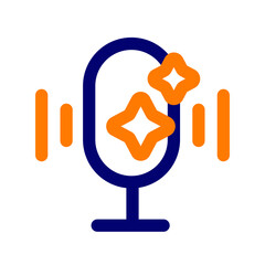 ai voice duotone icon