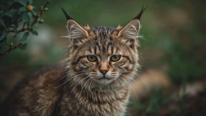 Fierce cats with sour expressions
