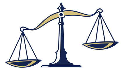 Scales of justice law legal balance court symbol lawyer judgment equality fairness icon vector graphic