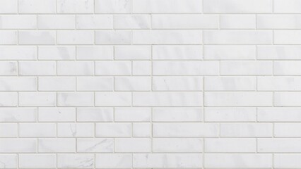 Naklejka premium Texture pattern of white subway tiles
