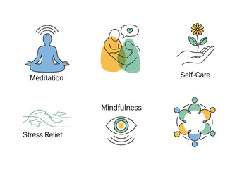 Fototapeta premium Meditation is a practice that involves focusing on the breath and clearing the mind. It is often used to reduce stress and promote relaxation