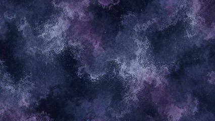 Obraz premium Dark and light gradient background featuring wavy lines in shades of blue, purple, violet, lilac, gray, and white. Blurred ombre effect with rough noise and dust-like grain. Winter Christmas theme.