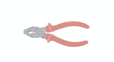 Obraz premium Pliers tool on a white backdrop, tool in background for home repair projects