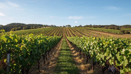 Obraz premium Wine Estate Located on an Australian Island