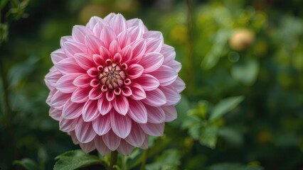 Obraz premium Detailed Shot of the Bridezilla Dahlia in a Garden