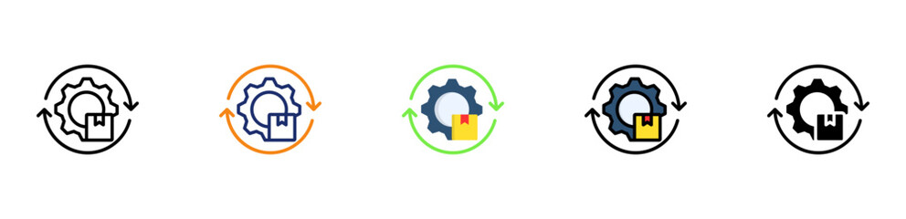 Product Automation Icon Multi Style 