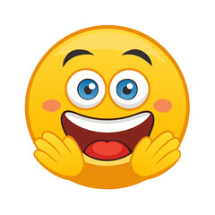 happy smiley face with smile