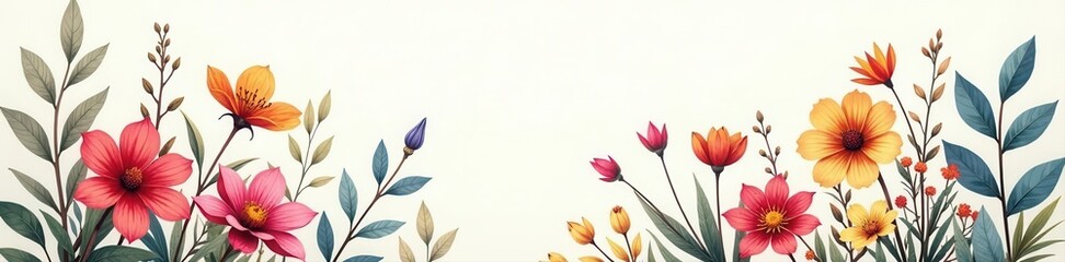 Obraz premium Delicate hand-drawn Australian native flora sketch , illustration, botanical