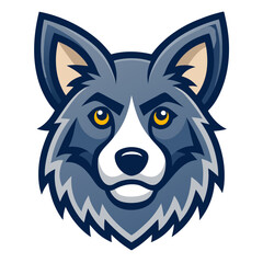 Detailed Dog Mascot with Expressive Eyes and Soft Fur for Pet-Themed Vector Logos