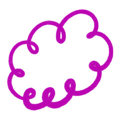 Obraz premium Dream Cloud: A vibrant, hand-drawn illustration of a cloud. conveying a sense of imagination and creativity. perfect for projects related to thoughts, ideas, and dreams.