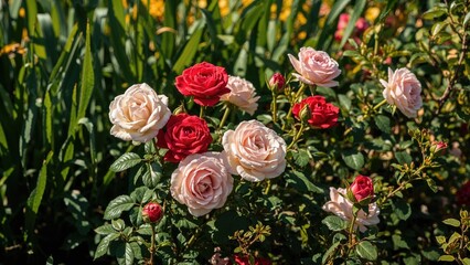 Obraz premium Lovely roses flourishing