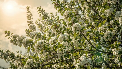 Fototapeta premium Vibrant blossoming scenery of spring