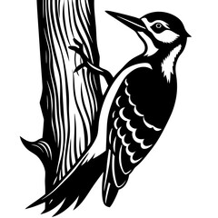 Naklejka premium vector illustration of a bird