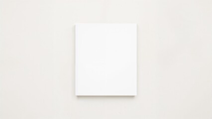 Plain square book cover layout with a minimalist background