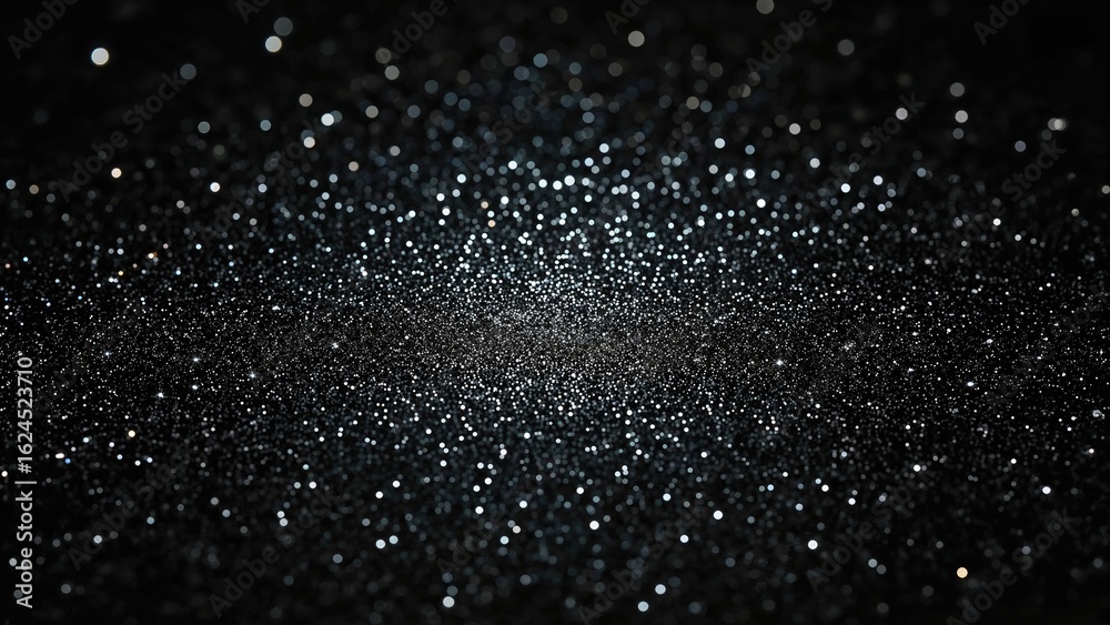 Canvas Prints glittering black pattern with a bright core