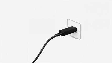 Obraz premium Black receiver contour on a bright background, artwork that can be incorporated into different creations.