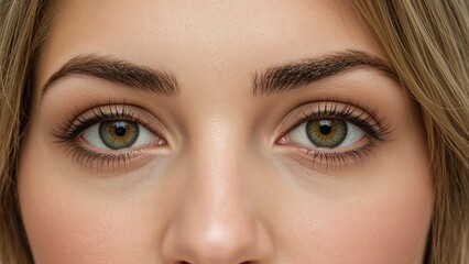 Fototapeta premium Facial close-up showing eyelid surgery preparation with markings, two doctors conducting plastic surgery