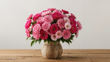 Lovely pink flower arrangement - perfect for Mother's Day, birthdays, and home decor greeting card