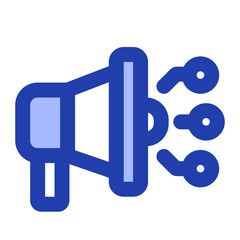 digital marketing blue icon