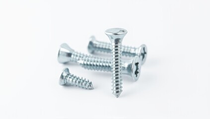 The industrial beauty of silver screws