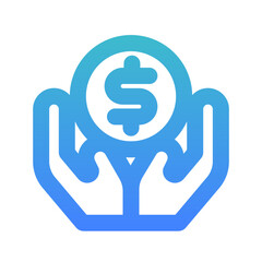 comission line gradient icon