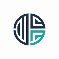 Modern monogram vector logo with interlocking letterforms, clean lines, and scalable detail — ideal for professional branding.