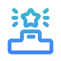 rank line gradient icon