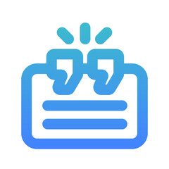 testimony line gradient icon