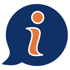 Information solid color icon