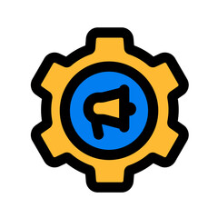 automation marketing fill color icon