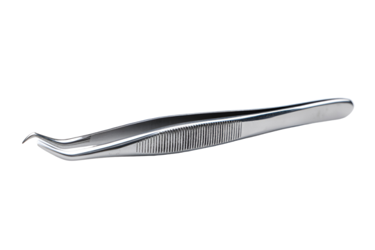 Stainless Steel Tweezers Precision Instrument Closeup