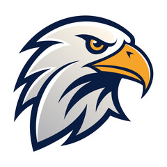 Minimal Eagle Mascot with Strong Profile for Clean, Impactful Logos
