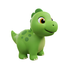 3d dinosaur isolated on white