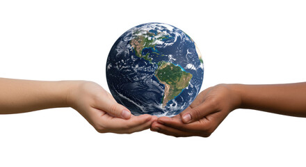 hands holding earth