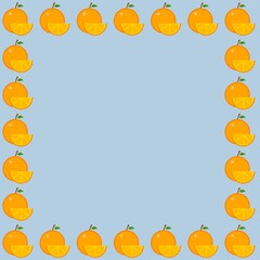 orange fruit frame background graphic resource