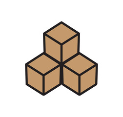 People line and flat icons set. Team of workers. User profile symbol. Group of people. Group of users collection. Persons symbol. Men women. Crowd of humans.Organizational Vector Icons for Cargo and I