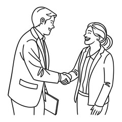 Fototapeta premium two businessmen shaking hands
