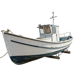 Naklejka premium Boat isolated on transparent background 
