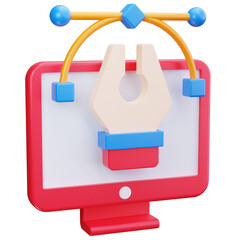 Graphic Design Pen Tool Monitor